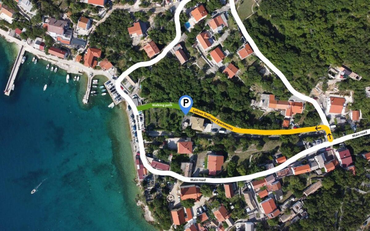 Lukovo Seafront Apartments Bagian luar foto